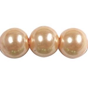 Round Glass Pearl Beads, 8mm dia, 110 beads/strand [GSHX78-8MM]