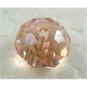 Crystal Glass Beads, Faceted Rondelle, 10mm dia, 72pcs per st [GSICC01C10-10MM]