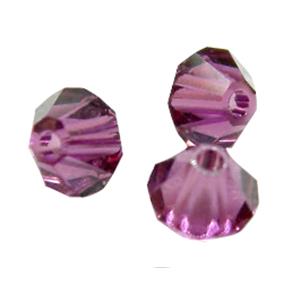 Chinese Crystal Beads, bicone, purple, 8mm  [GSICC03C8819]