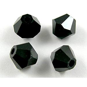 Chinese Crystal Beads, bicone, jet, 8mm [GSICC03C8831]