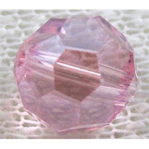 Chinese Crystal Beads, Faceted Round, Pink, 10mm dia [GSICC04C05-10MM]