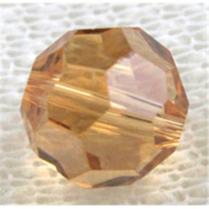 Chinese Crystal Beads, Faceted Round, Gold champagne, 10mm dia [GSICC04C07-10MM]
