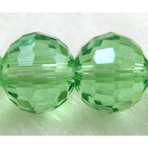Crystal Glass Beads, 96 faceted round, Green, 12mm dia [GSICC06C11-12MM]