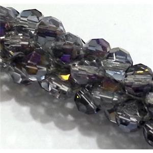 handmade braided chain with chinese crystal glass bead, faceted, approx 4mm bead, 21cm length [GSICC104]