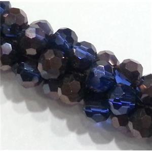 handmade braided chain with chinese crystal glass bead, faceted, approx 4mm bead, 21cm length [GSICC105]