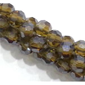 handmade braided chain with chinese crystal glass bead, faceted, approx 4mm bead, 21cm length [GSICC108]