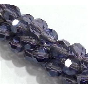 handmade braided chain with chinese crystal glass bead, faceted, approx 4mm bead, 21cm length [GSICC109]