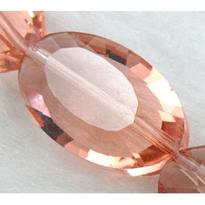Crystal Glass Beads, faceted, rose, 13x21mm, 20pcs per st [GSICC10C01]