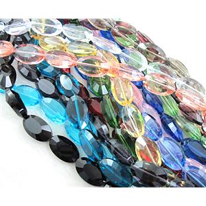 Crystal Glass Beads, faceted, Mix color, 13x21mm, 20pcs per st [GSICC10MIX]