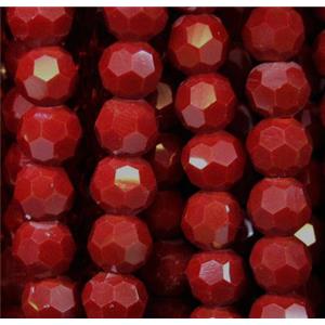 Chinese crystal glass bead, faceted round, approx 4mm dia, 100pcs per st [GSICC195]