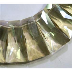 chinese crystal glass bead, faceted, approx 15-30mm, 25pcs per st [GSICC284]