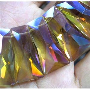chinese crystal glass bead, faceted, approx 15-30mm, 25pcs per st [GSICC285]