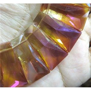 chinese crystal glass bead, faceted, approx 15-30mm, 25pcs per st [GSICC287]
