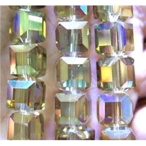 chinese crystal glass bead, faceted, approx 10x10mm, 40pcs per st [GSICC291]