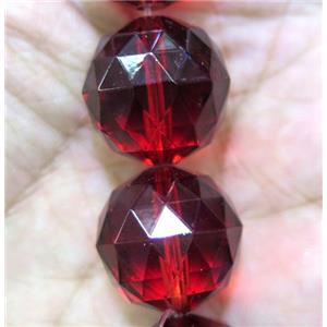 chinese crystal glass bead, faceted round, approx 15mm dia, 15pcs per st [GSICC308-15MM]
