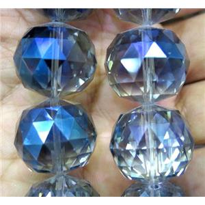 chinese crystal glass bead, faceted round, approx 20mm dia, 12pcs per st [GSICC317-20MM]