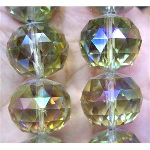 chinese crystal glass bead, faceted round, approx 20mm dia, 12pcs per st [GSICC318-20MM]