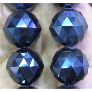 chinese crystal glass bead, faceted round, approx 20mm dia, 12pcs per st [GSICC321-20MM]