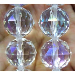 chinese crystal glass bead, faceted round, approx 15mm dia, 15pcs per st [GSICC323-15MM]