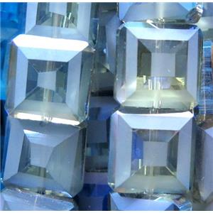 chinese crystal glass bead, faceted square, approx 14x14mm, 22pcs per st [GSICC333]
