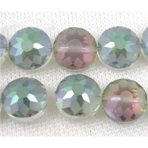chinese crystal glass bead, faceted square, approx 18mm dia, 15pcs per st [GSICC343]