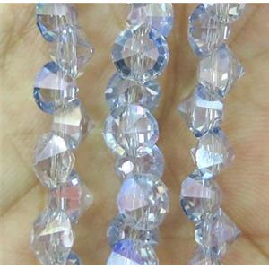 chinese crystal glass bead, diamondoid, approx 6mm dia, 100pcs per st [GSICC352]