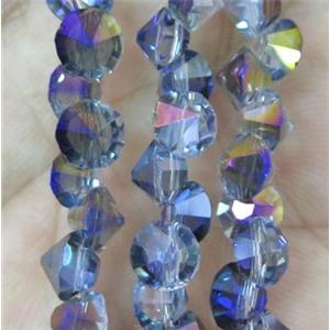 chinese crystal glass bead, diamondoid, approx 6mm dia, 100pcs per st [GSICC353]