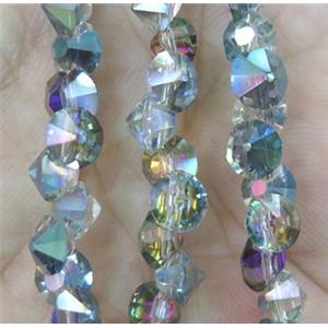 chinese crystal glass bead, diamondoid, approx 6mm dia, 100pcs per st [GSICC357]