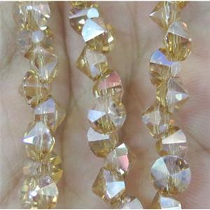 chinese crystal glass bead, diamondoid, approx 6mm dia, 100pcs per st [GSICC358]
