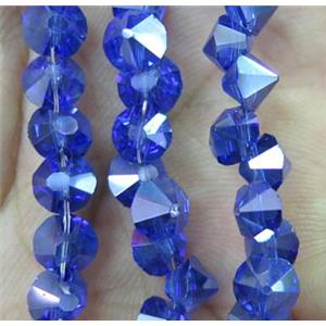 chinese crystal glass bead, diamondoid, approx 6mm dia, 100pcs per st [GSICC360]