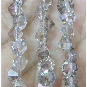 chinese crystal glass bead, diamondoid, approx 6mm dia, 100pcs per st [GSICC363]