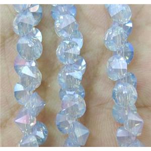chinese crystal glass bead, diamondoid, approx 6mm dia, 100pcs per st [GSICC368]