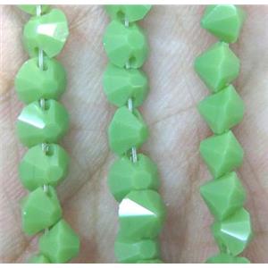 chinese crystal glass bead, diamondoid, approx 6mm dia, 100pcs per st [GSICC377]