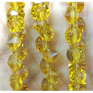 chinese crystal glass bead, diamondoid, approx 6mm dia, 100pcs per st [GSICC378]