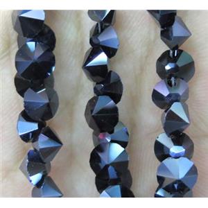 chinese crystal glass bead, diamondoid, approx 6mm dia, 100pcs per st [GSICC380]