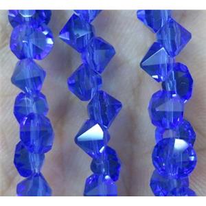 chinese crystal glass bead, diamondoid, approx 6mm dia, 100pcs per st [GSICC383]