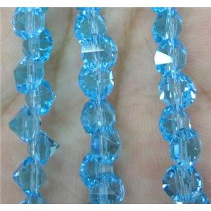 chinese crystal glass bead, diamondoid, approx 6mm dia, 100pcs per st [GSICC384]
