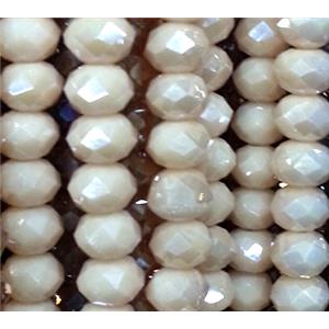 glass crystal bead, faceted wheel, approx 8mm, 72pcs per st [GSICC39-8MM]