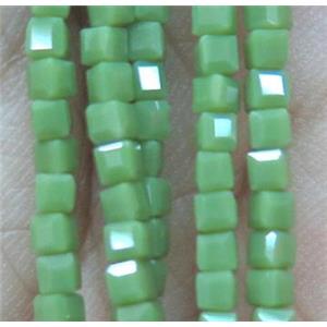 chinese crystal glass bead, faceted cube, approx 2x2x2mm, 200pcs per st [GSICC392]