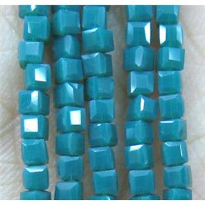 chinese crystal glass seed beads, faceted cube, approx 2x2x2mm, 200pcs per st [GSICC397]