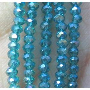 chinese crystal glass bead, faceted rondelle, approx 2mm, 200pcs per st [GSICC412]