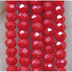 chinese crystal glass seed beads, faceted rondelle, approx 2mm, 200pcs per st [GSICC422]