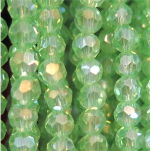 chinese crystal bead, faceted round AB color, approx 4mm dia, 100pcs per st [GSICC448]