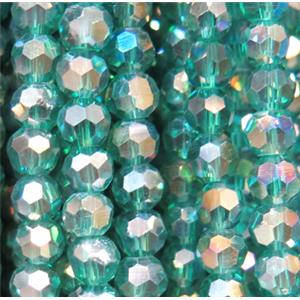 chinese crystal bead, faceted round AB color, approx 4mm dia, 100pcs per st [GSICC450]