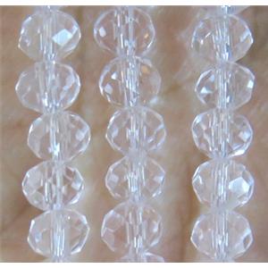 clear Chinese crystal bead, faceted rondelle, approx 3x4mm, 150 pcs per st [GSICC469-4MM]