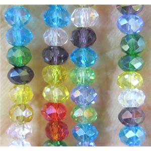 chinese crystal bead, faceted rondelle, approx 4x6mm. 100 pcs per st [GSICC481-6MM]
