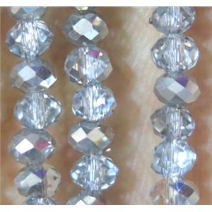 Chinese crystal bead, faceted rondelle, approx 4x6mm. 100 pcs per st [GSICC482-6MM]
