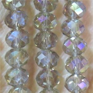chinese crystal bead, faceted rondelle, approx 6x8mm, 72 pcs per st [GSICC484-8MM]