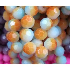 chinese crystal glass bead, faceted round, approx 6mm dia, 100pcs per st [GSICC523]