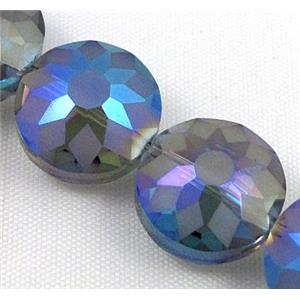 cut glass crystal bead, sun flower, 18mm dia [GSICC59-18MM]